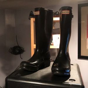 Hunter Original Kids Gloss Rain Boots size 5G/4B